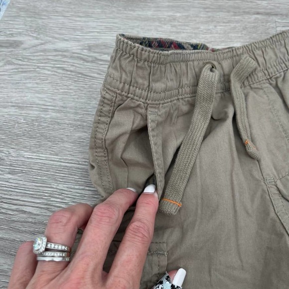 NWT - Tailor Vintage -Stretch Poplin Pull-on Cargo Khaki Shorts - Boys Size 4 - Picture 6 of 11